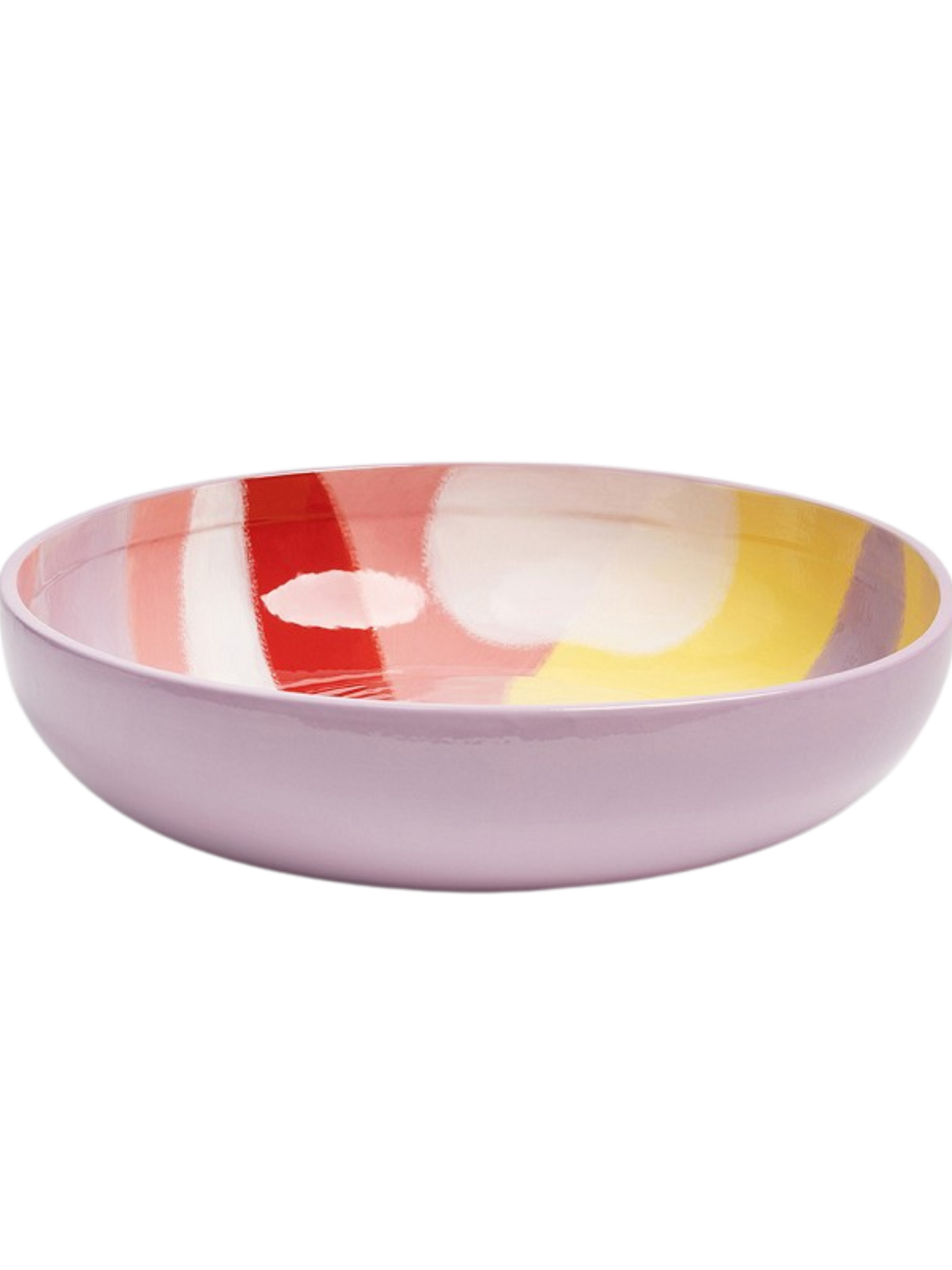 Salatskål i multifarvet pink