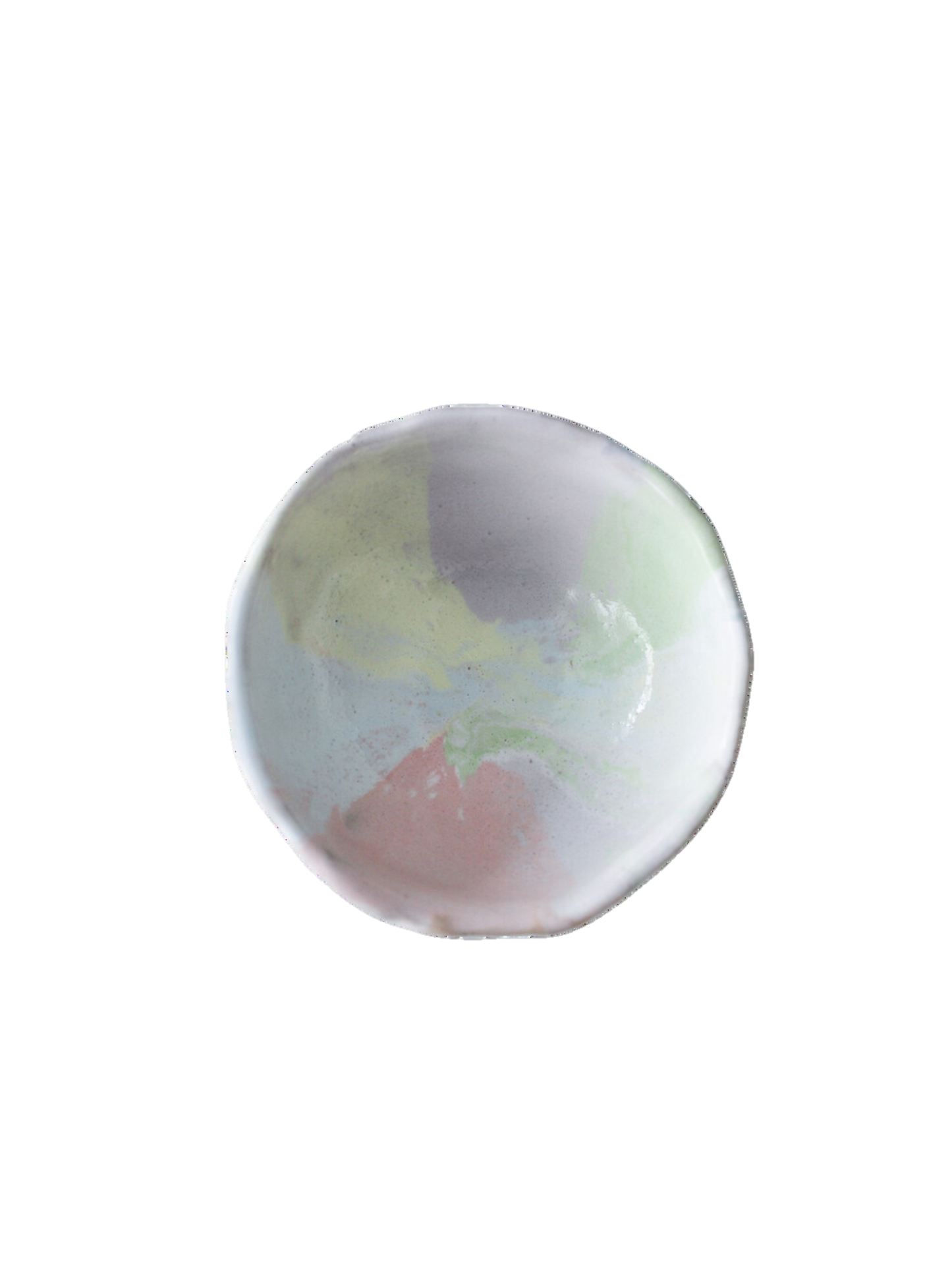 Håndlavet keramikskål i pastelfarver