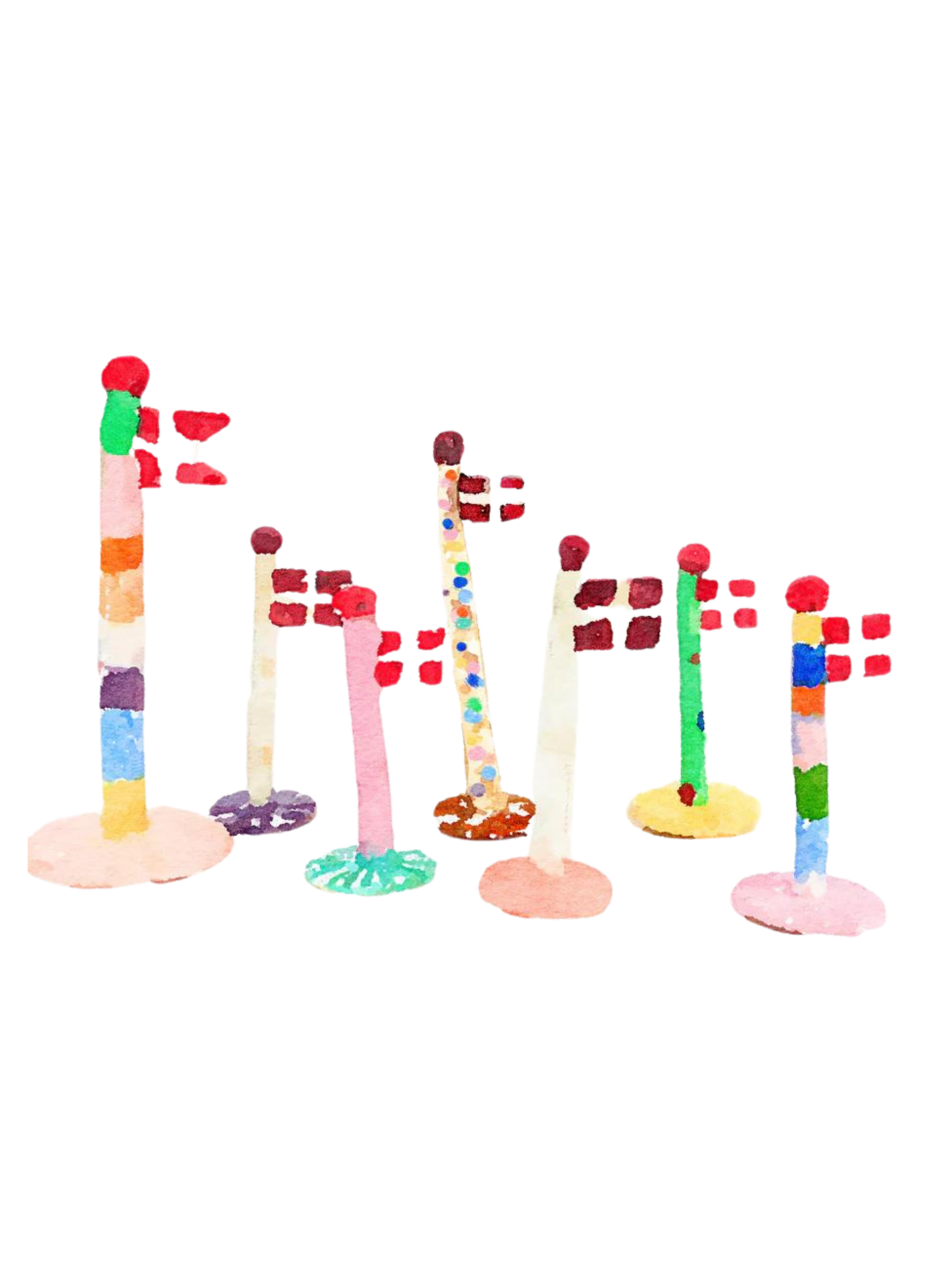 Foldet lykønskningskort A7