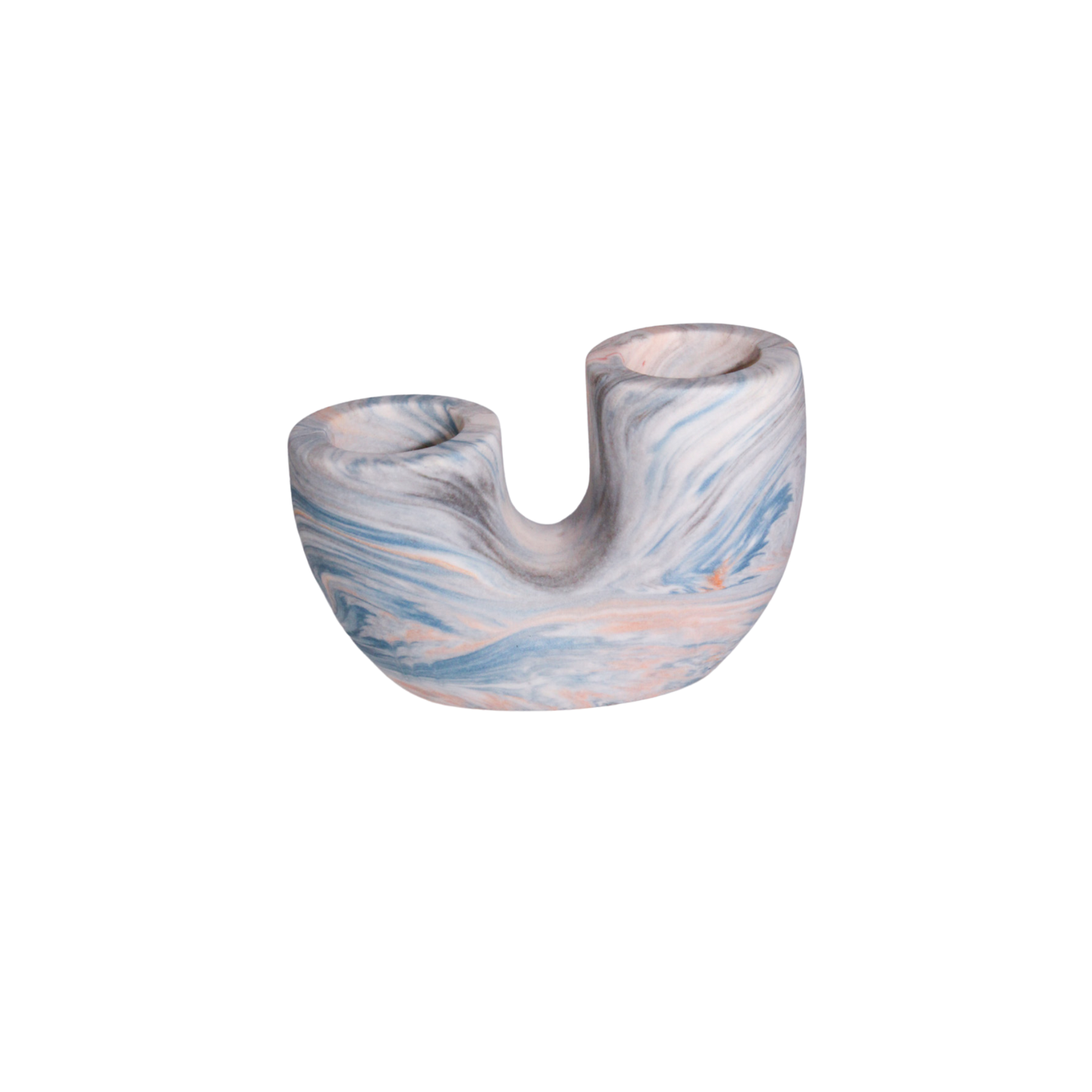 U-shaped lysestage grå/blå