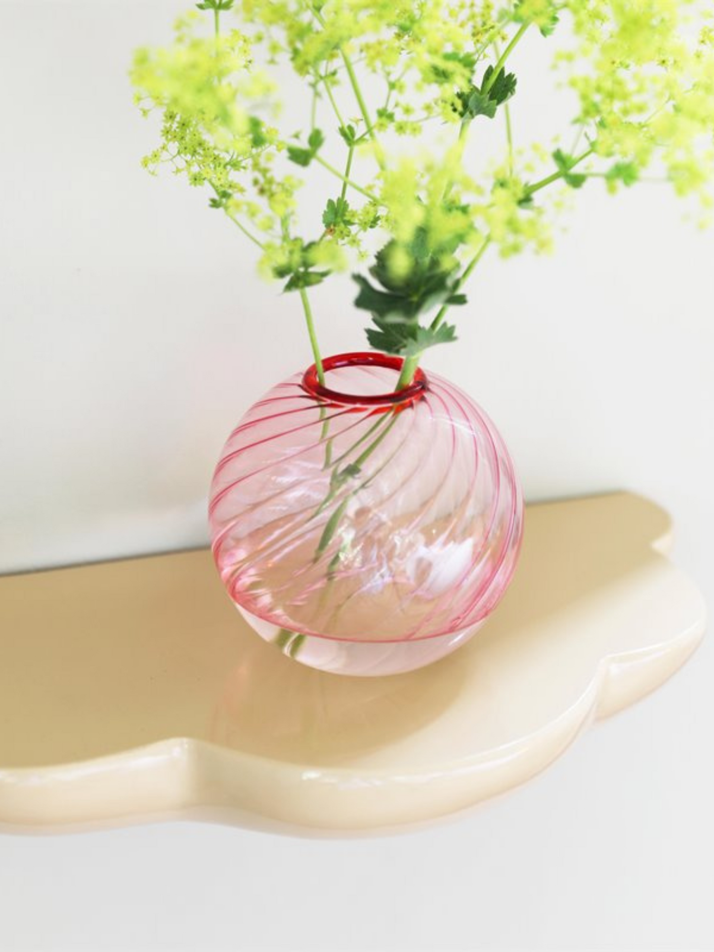 Spiral vase i pink