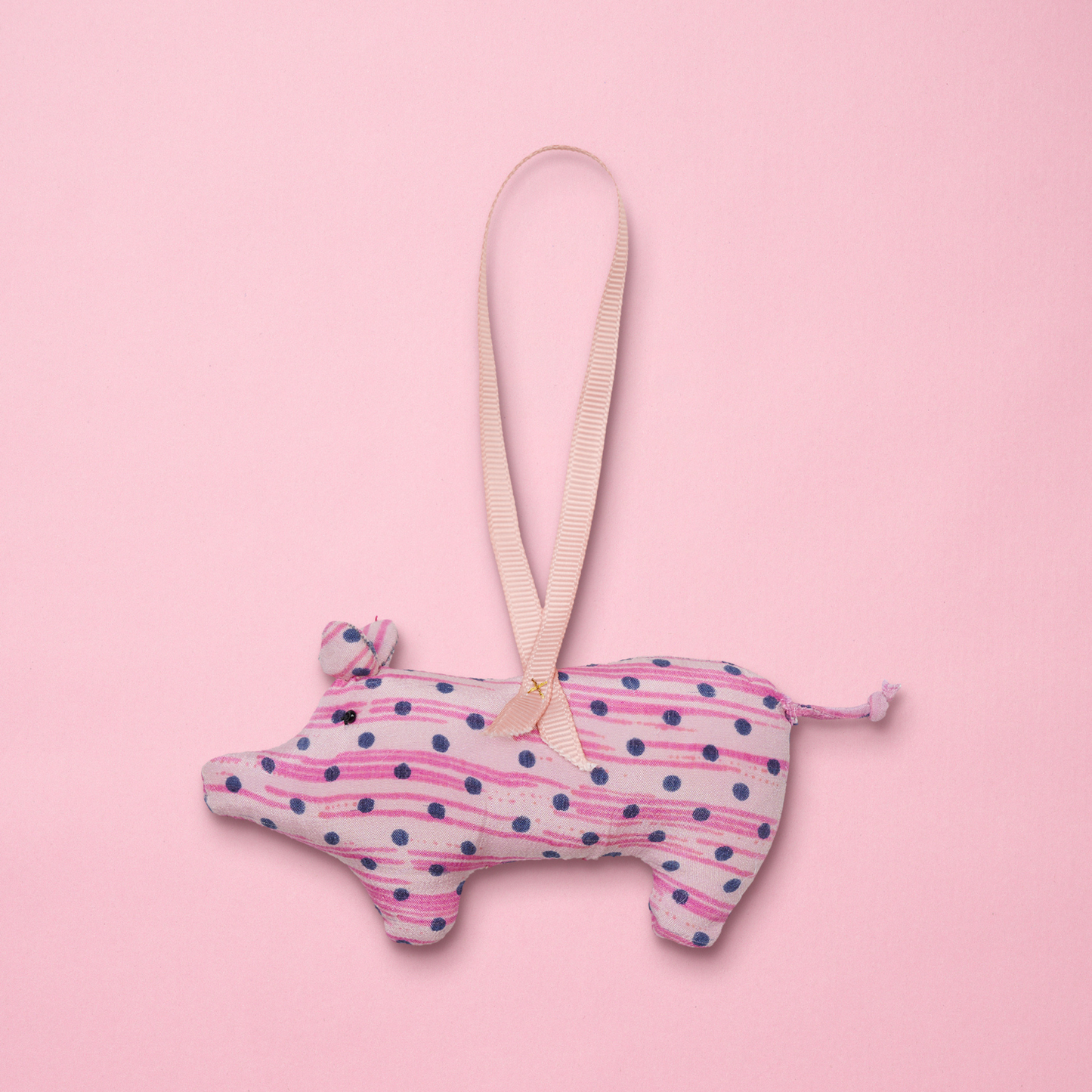 Peggy SILK Ornament Pink Polka
