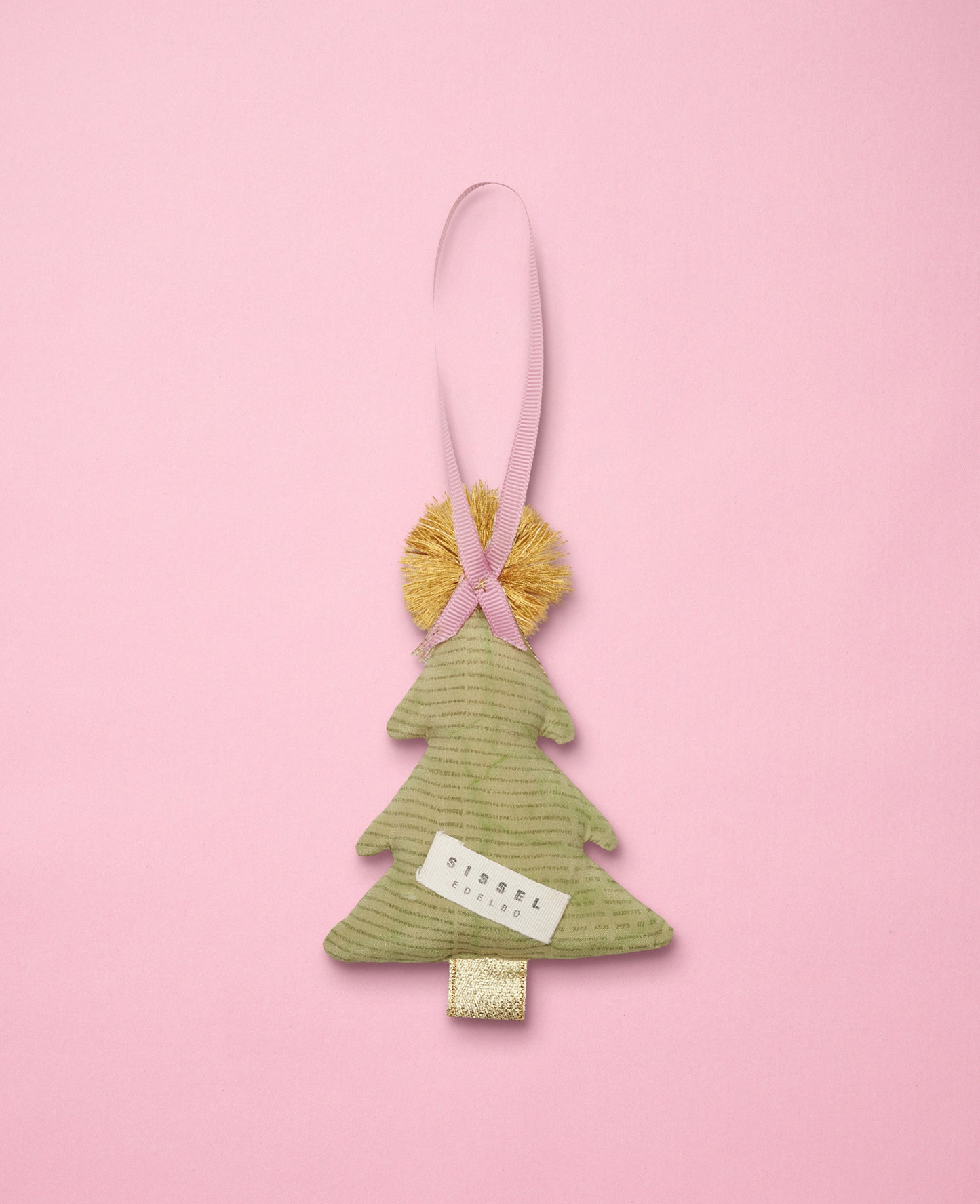 Lysegrøn mønsteret tekstil juletræ