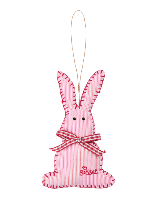 Bonnie Ornament Pink Stripes